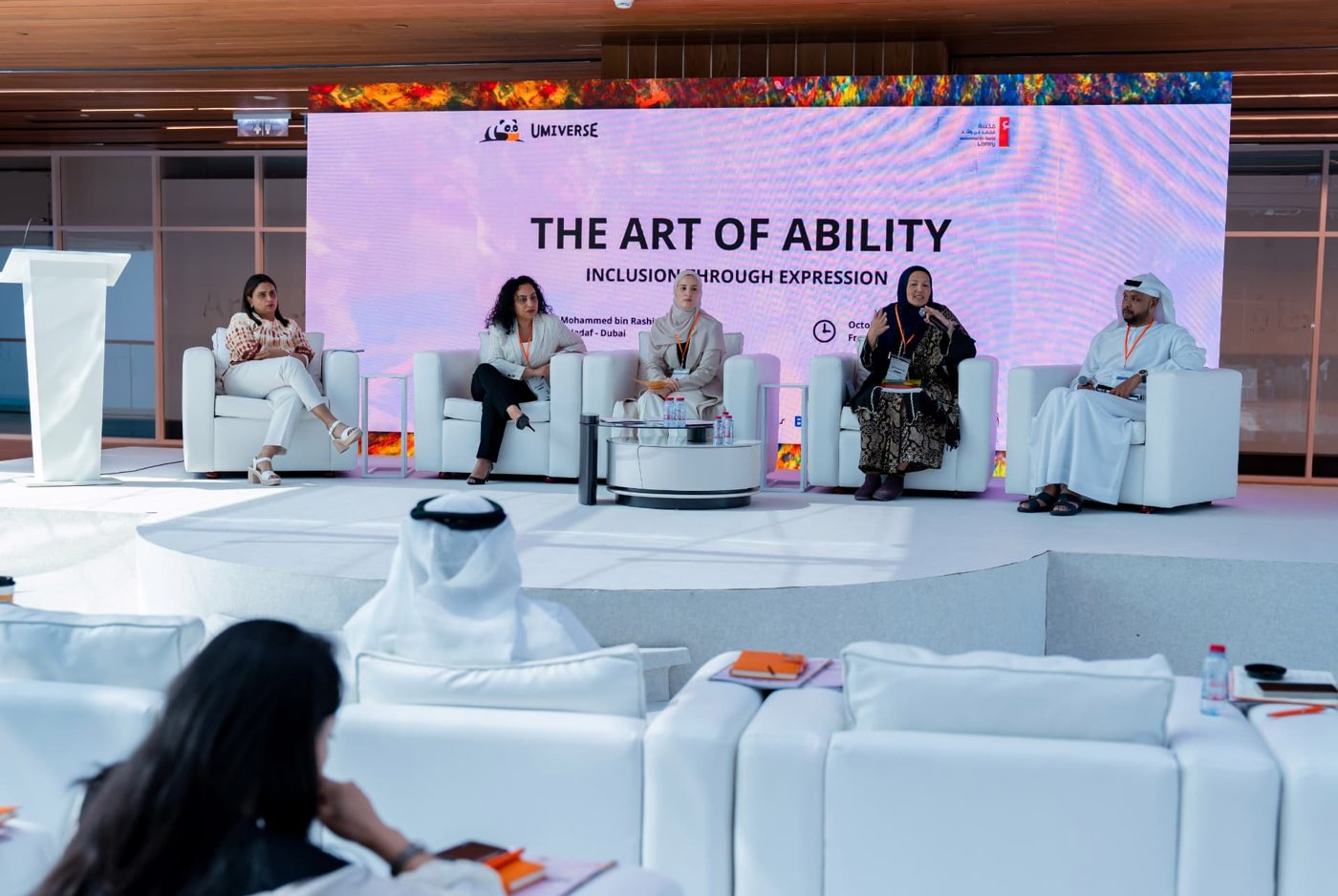 The Art of Ability conference stage hosted by Umiverse